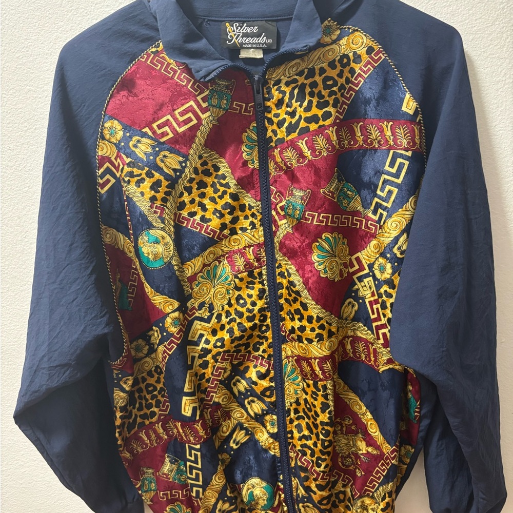 Vintage Silver Threads Women's Multicolor 90's Track Jacket